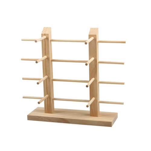 

2 PCS Log Glasses Display Storage Rack 2 Row 8 Pairs