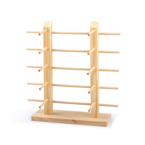 

2 PCS Log Glasses Display Storage Rack 2 Row 10 Pairs