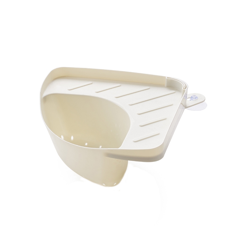 

2 PCS TM20002 Kitchen Sink Triangular Drain Basket(White)