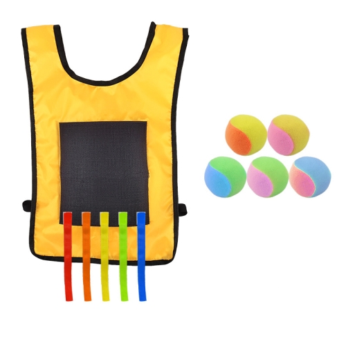 

Children Dodgeball Vest For Parent-child Outdoor Games With 5 Balls, Specification: Small + 5 Tails (Yellow)