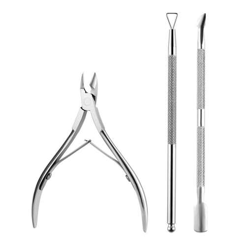

2 PCS Stainless Steel Double Head Dead Skin Scissors Set, Specification: Set B