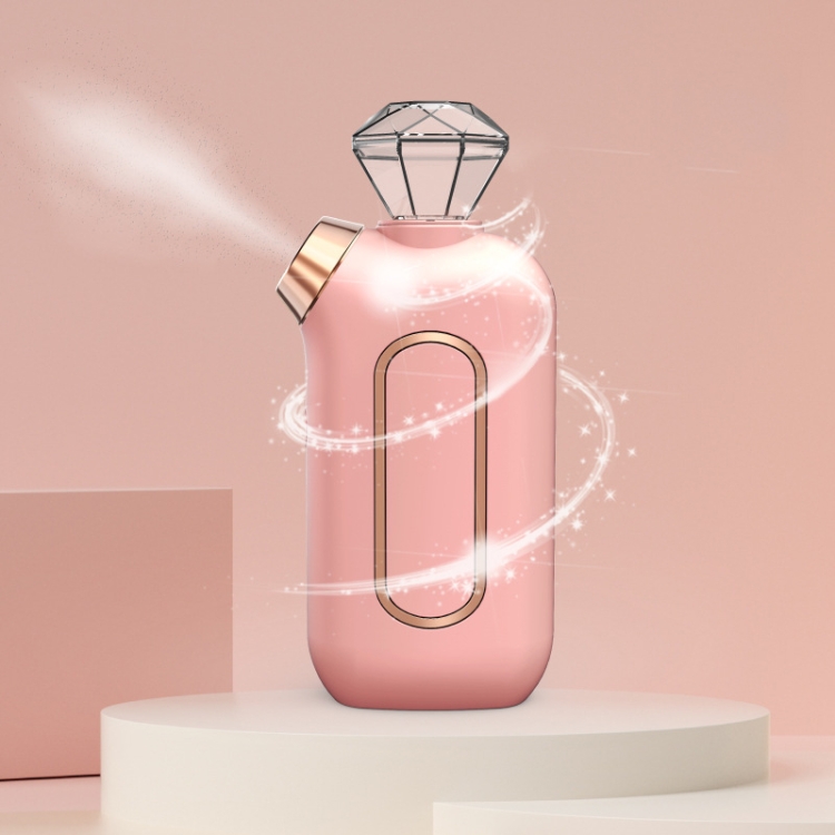 

S888 Skin Rejuvenation High Pressure Nano Spray Oxygen Injecting Moisturizer, Style: Diamond Type (Pink）