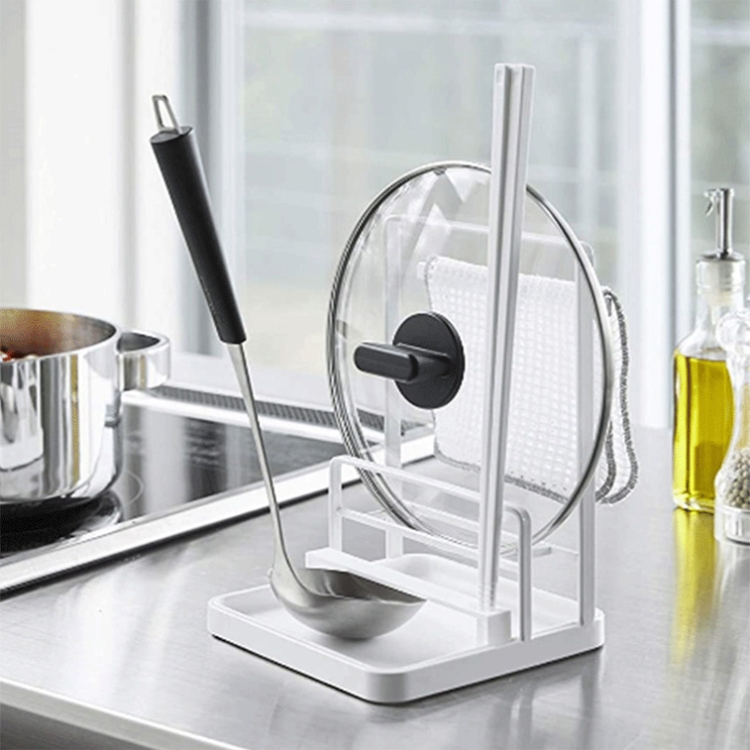 

HP201103 Kitchen Tool Storage Rack with Water Tray, Spec: B Type (White)