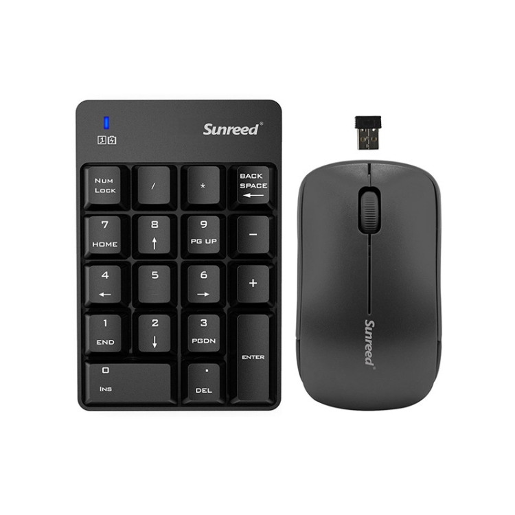 

Sunreed SK-051AGT Notebook 2.4G Wireless Digital Keyboard Mouse Set