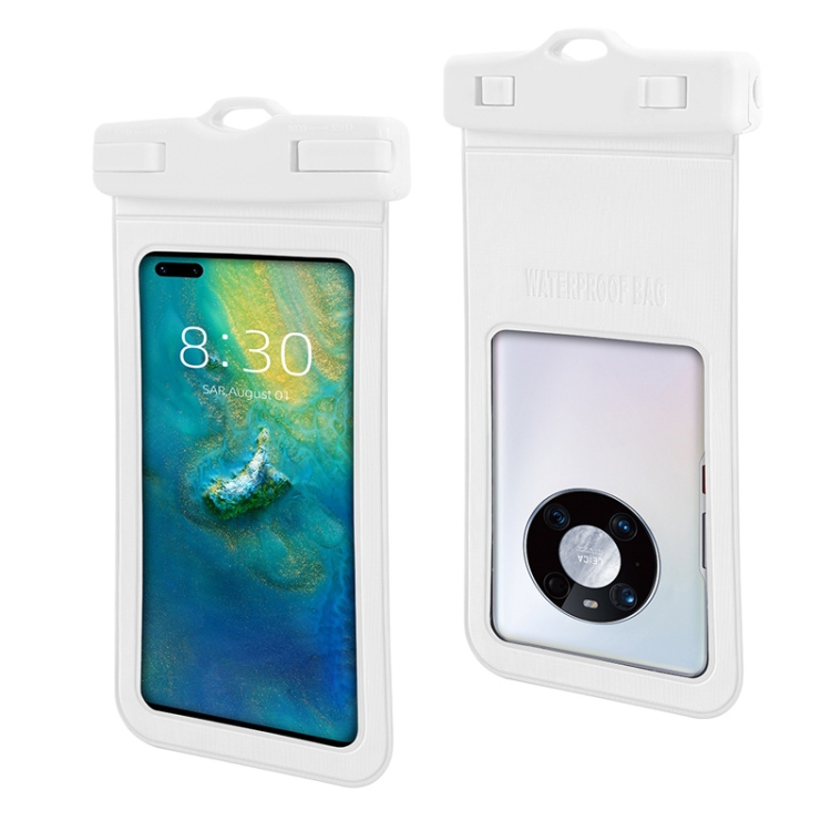 

2 PCS Drift Diving Swimming Mobile Phone Waterproof Case(White)