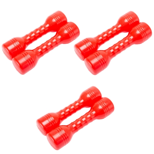 

3 Pairs Kindergarten Children Gymnastics Dance Sports Training Dumbbells, Specification: Sound (Red)