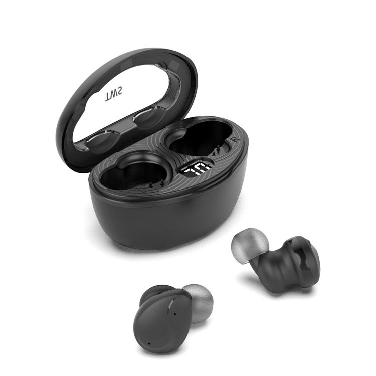 

Mini Wireless With Charged Power Display ENC Bluetooth Headset(Black)