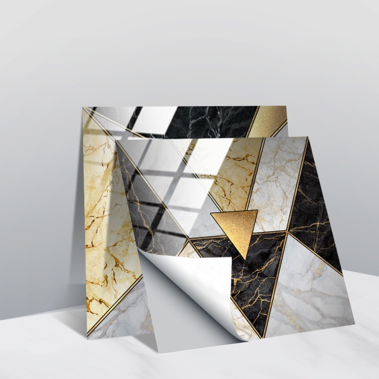 

20 PCS 15cm PVC Crystal Covered Film Geometric Pattern Tile Wall Sticker(TS230)
