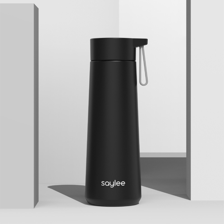 

Saylee 304 Stainless Steel Portable Thermos Cup, Capacity: 420ml(Black)