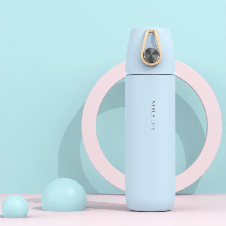 

Saylee 304 Stainless Steel Vacuum Thermos Cup, Capacity: 350ml(Blue)