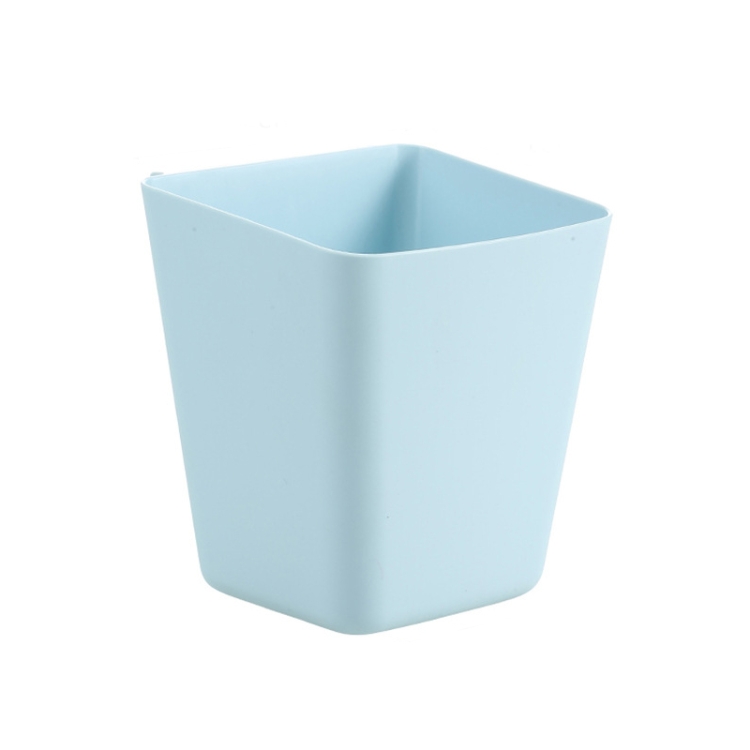 

4 PCS Home Cart Back Hanging Plastic Storage Basket(Blue)