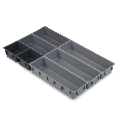 

7PCS/Set Drawer Cutlery Tool Storage Combination Box(Gray)
