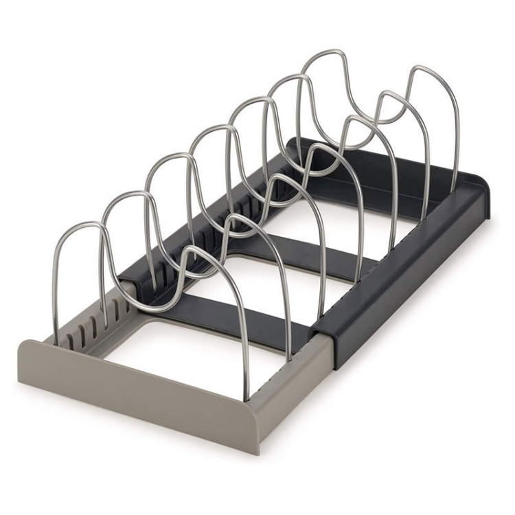 

Kitchen Utensils Pot Drain Storage Rack(Grey)