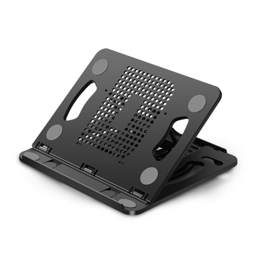 

Foldable Laptop Desktop Heightening Cooling Bracket(Black)