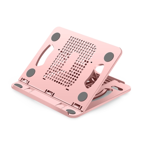 

Foldable Laptop Desktop Heightening Cooling Bracket(Pink)