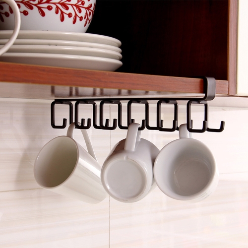 

Hole-free Hanging Cup Holder Clip-type Double-row Hook Frame