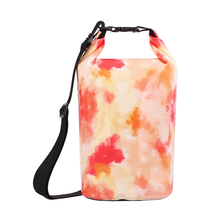 

TM0211001 10L Outdoor Beach Swimming Waterproof Bucket Bag(Red Yellow Cloud)