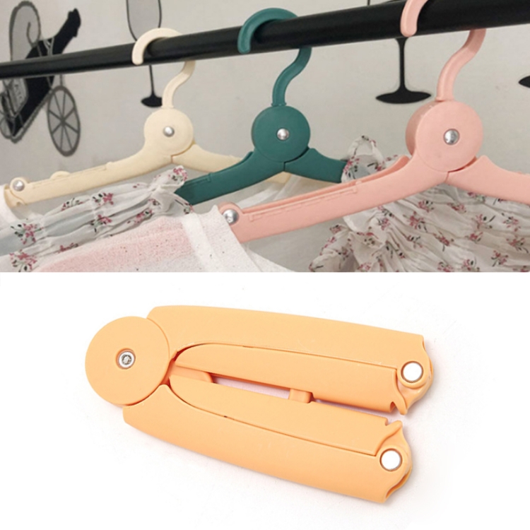 

5 PCS Travel Folding Portable Mini Adult Kids Hanger(Yellow)