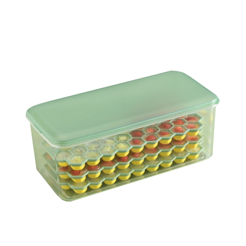 

Honeycomb Ice Tray Mould Soft Bottom Silicone Ice Box, Specification: 3 Layers