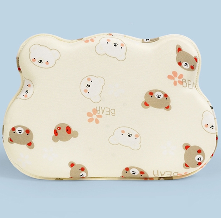

Baby Pillow Bear Styling Pillow Baby Memory Foam Cute Pillow(Yellow )