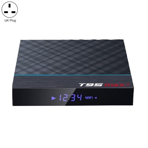 

T95 MAX+ Android 9.0 Amlogic S905X3 4K HD TV Box, 4GB+32GB, UK Plug