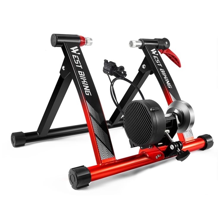 

WEST BIKING Bicycle Six-speed Wire-controlled Indoor Riding Platform(Black Red)