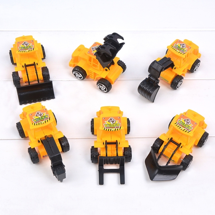 

6 Sets Cake Decorative Baking Engineering Vehicle Toy(6 In 1)