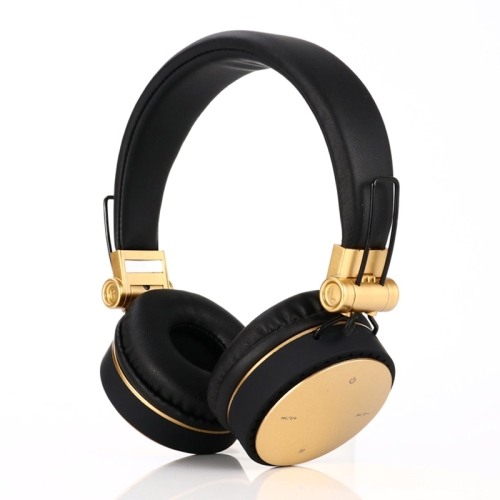 

MH10 Sports Folding Card Wireless Bluetooth Subwoofer Headset(Gold)