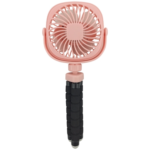

Octopus Stroller Deformation Fan Desktop Portable Handheld USB Small Fan, Colour: 1200mAh Pink