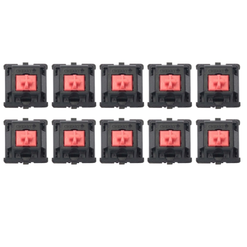 

10PCS Cherry Shaft MX Switch Linear Mute Keyboard Shaft, Color: Mute Red Shaft