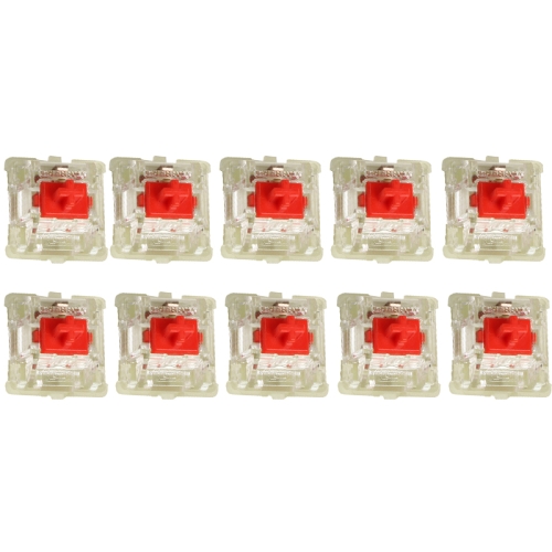 

10PCS Cherry MX RGB Transparent Shaft Switch Mechanical Keyboard Triangular Shaft Body, Color: Red Shaft