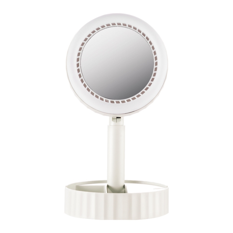 

HD Makeup Mirror Fill Light Table Lamp Mute Fan(White)