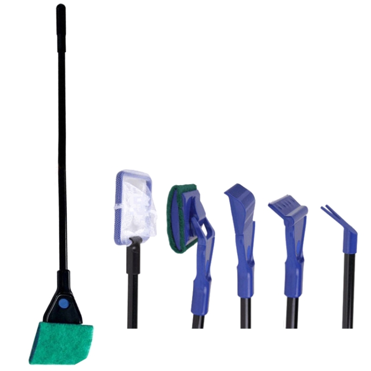 

2 PCS Fish Tank Aquarium 5-in-1 Cleaning Tool Set