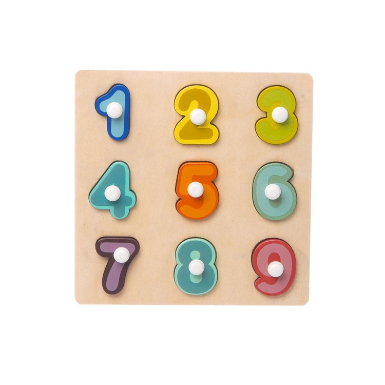 

2 PCS Wooden Number Shape Matching Board(Digital Cognition)