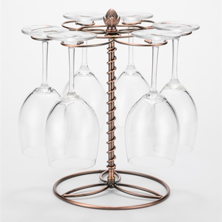 

Wine Glass Holder Iron Bougainvillea Upside Down Goblet Holder