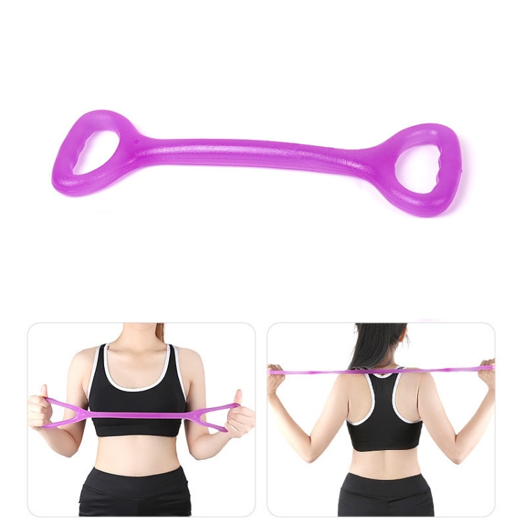 

3 PCS Home Workout Fitness Yoga Pull Rope Arm Back Puller(Purple)