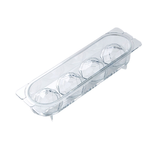 

2 PCS Household Food Grade Transparent Round Ice Cube Mold, Size: Medium