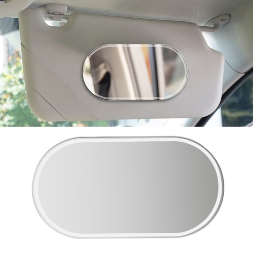 

2 PCS Sun Visor High-definition Mirror Stainless Steel Makeup Mirror Oval Small