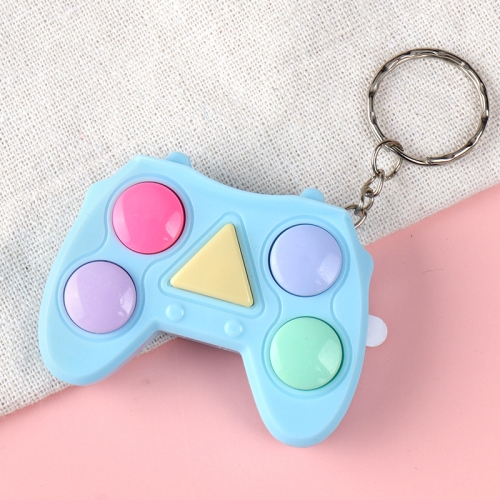 

3 PCS Mini Memory Handle Game Console Keychain Pendant(Blue)