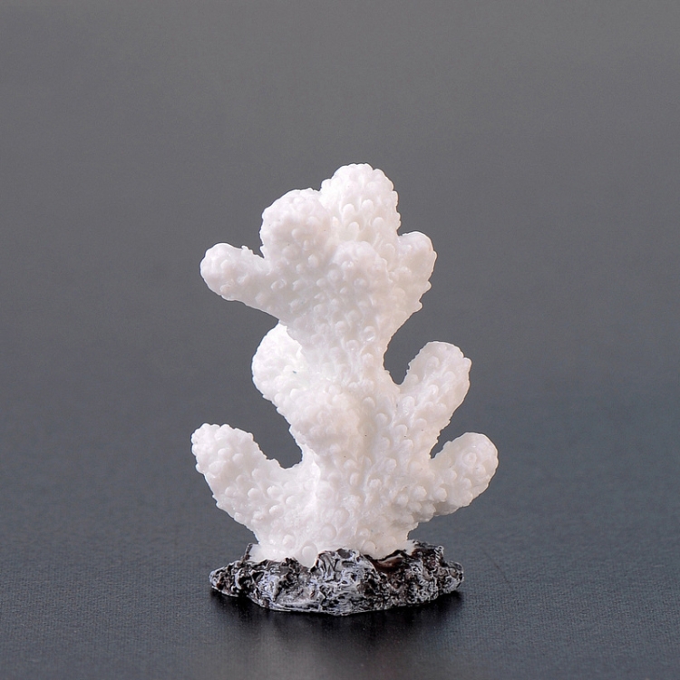 

10 PCS Simulation Resin Coral Aquarium Fish Tank Small Ornaments, Colour: No. 5 White