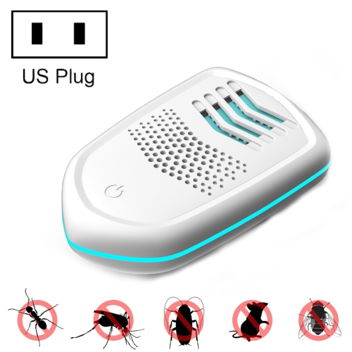 

Pest Repeller Ultrasonic Mosquito Repeller Incense Heating Plug-In Mouse Repeller US Plug( White)