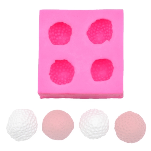 

2 PCS Fondant Chocolate Cake Decorating Strawberry Silicone Mold(Pink)