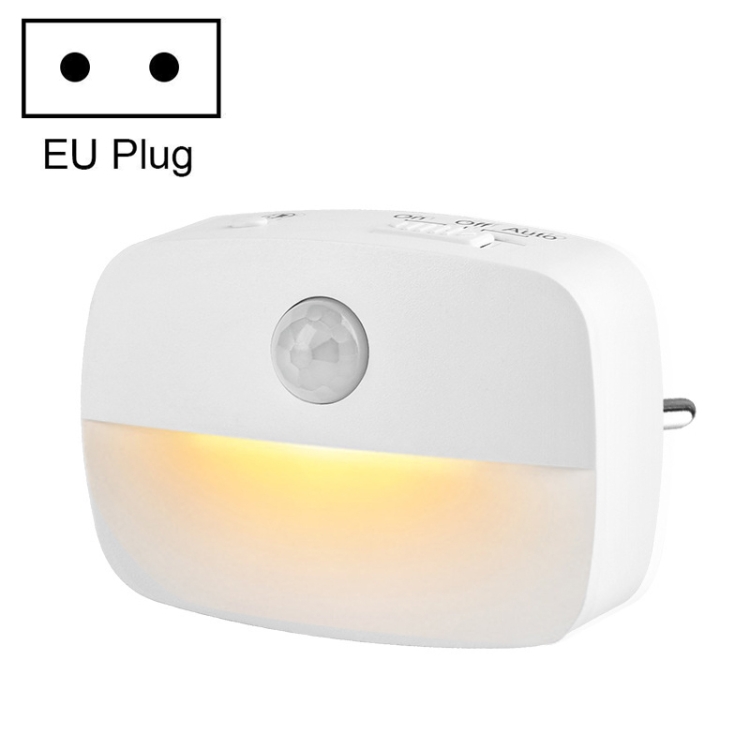 

ZN07 LED Intelligent Human Body Induction Night Light, EU Plug, Light Color: Warm Light