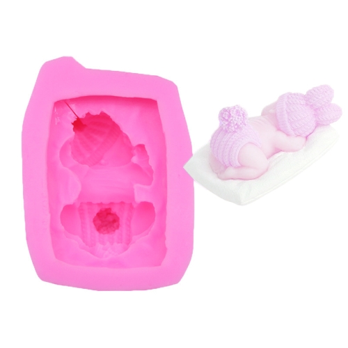 Little Bee Silicone Mold Fondant Chocolate Cake Mold, Spec: Mk-3171 Pink