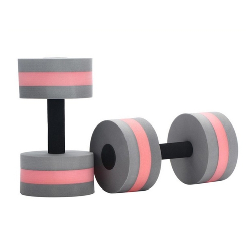 

1 Pair Water Floating Dumbbell EVA Foam Swimming Pool Exercise Adjustable Dumbbell(Gray Red)