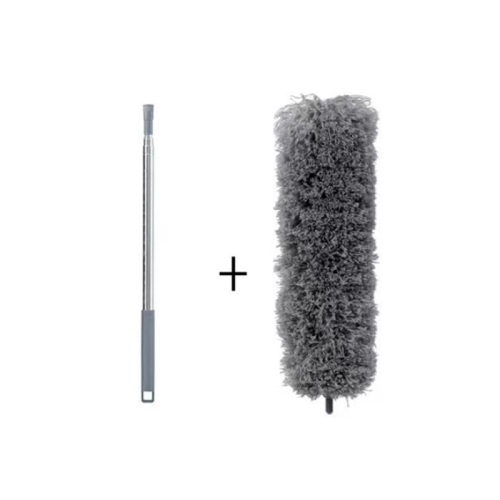 

2.5m Retractable One Rod Multi-head Cleaning Tool Set Pole+Gray Head