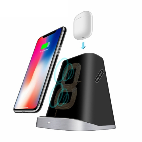 

P8A 2 In 1 Wireless Charger For iPhone/QI Phone &AirPods