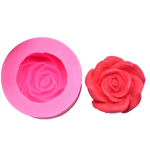 

Three-dimensional Rose DIY Silicone Mold Cake Baking Decoration(Pink)