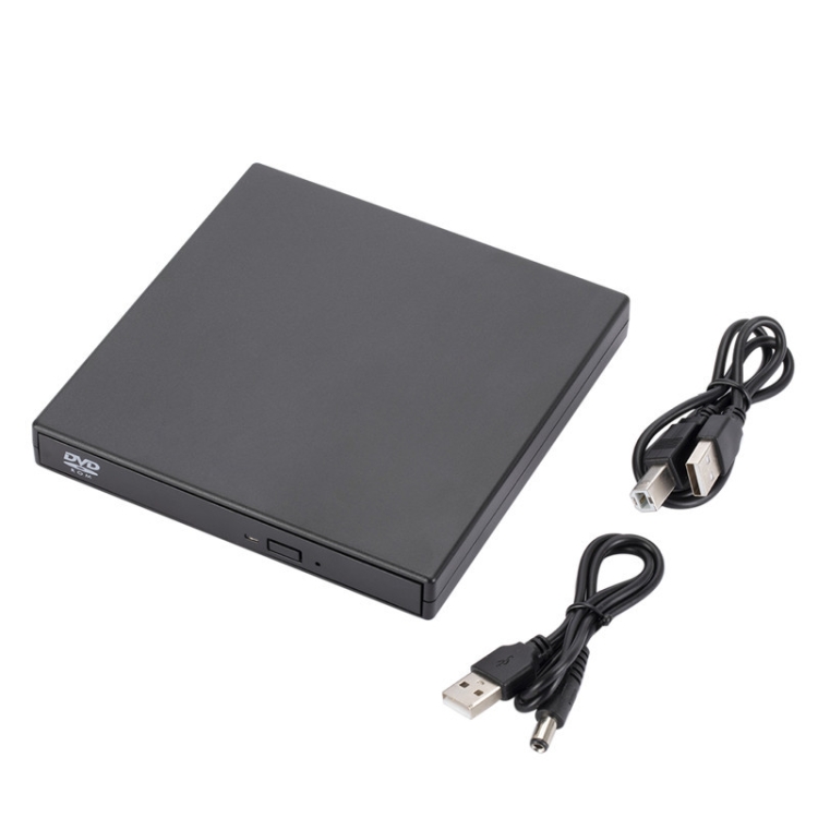 

External USB2.0 DVD Optical Drive Notebook Desktop All-In-One CD Burner(Black)