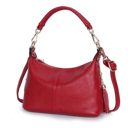 

Ladies Handbag Fashion Middle-Aged Women Bag Shoulder Diagonal Bag(Red)